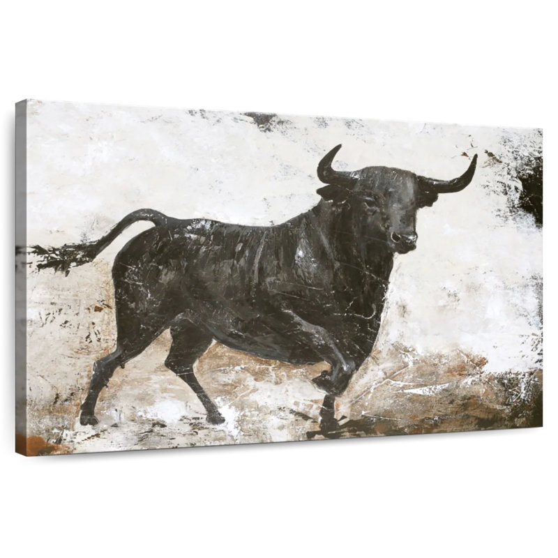 Brampt Black Bull, 8" H x 12" W