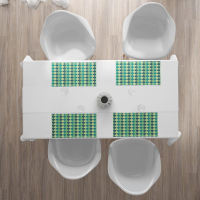 Polyester Geometric Rectangle Placemat