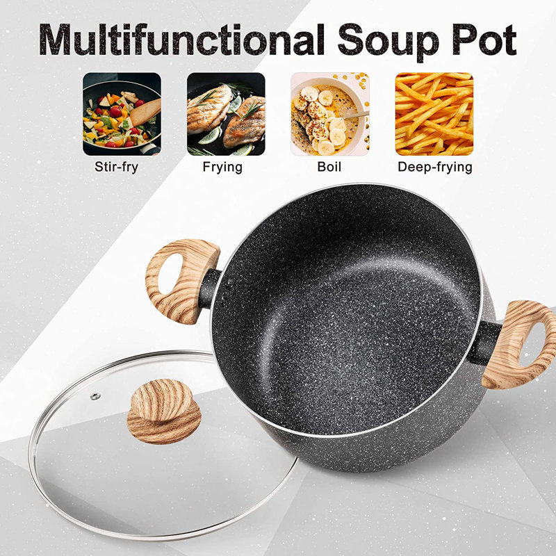 12 - Piece Non-Stick Aluminum Cookware Set