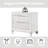 Tarian Pearl White Finish Nightstand