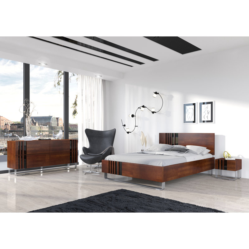 Eng 40cm W Bedside Table, Walnut