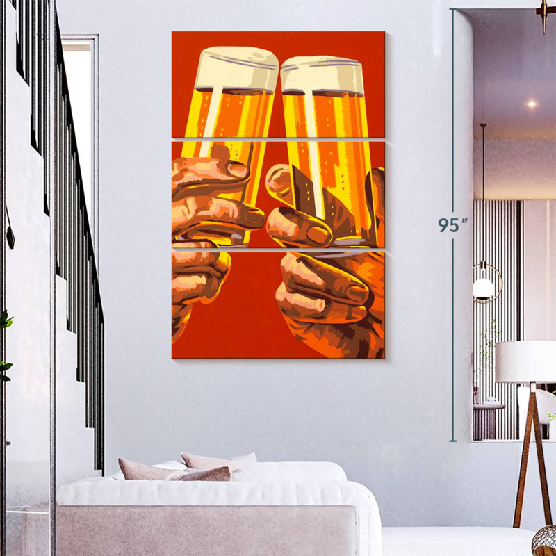 Bière, H 23 po x l 14 po