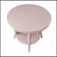Table d'appoint ronde contemporaine Perth, rose-1742526030