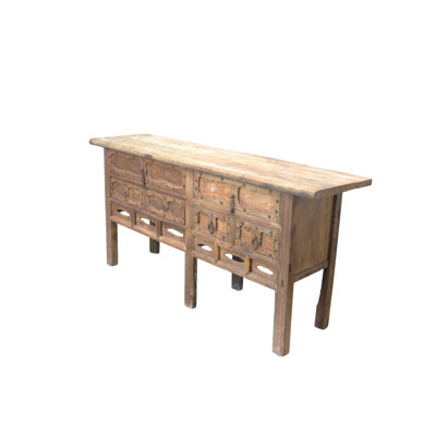Carved Early 19th Century Elm Console