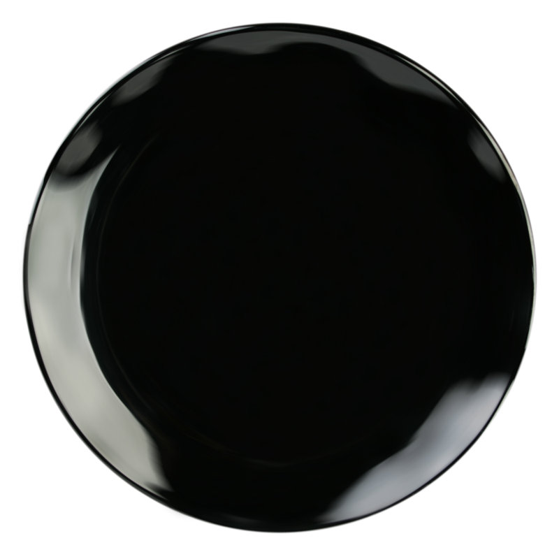 Plateau en mélamine rond Belville, H 1,02 po x l 20 po x P 20 po, Noir