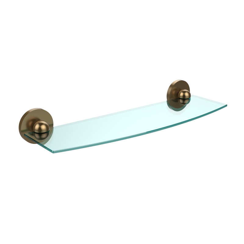Goble Bracket Shelf, 18", Brushed Bronze