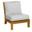 Monterey Sectional Armless Teak Outdoor Chair-1405620682