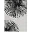Tapis intérieur lavable abstrait noir et ivoire 9 pi x 12 pi