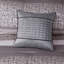 Ensemble d'édredon luxueux 7 pièces en jacquard gris / taupe, grand format avec un design élégant et un entretien facile-122457047