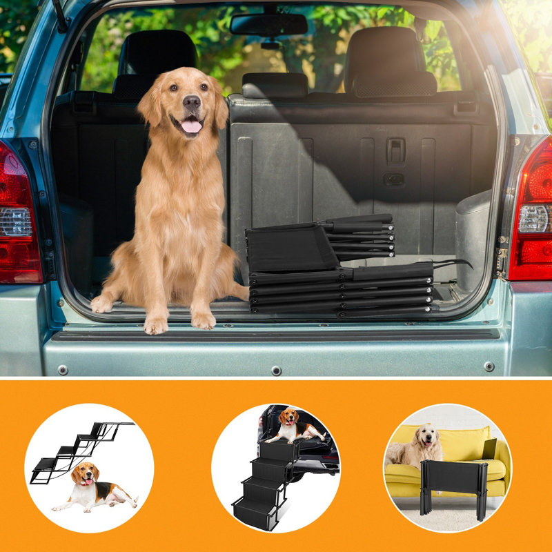 Rampe pliable pour chien en 4 étapes pour camions et VUS