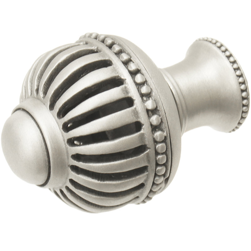 Cricket Cage large round knob with flared footin Soft Gold, Satin
