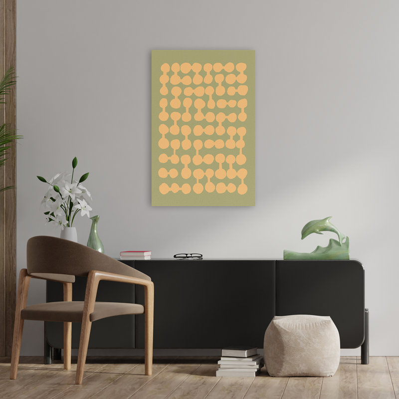 Motif connecté - motifs abstraits, H 36 po x l 24 po