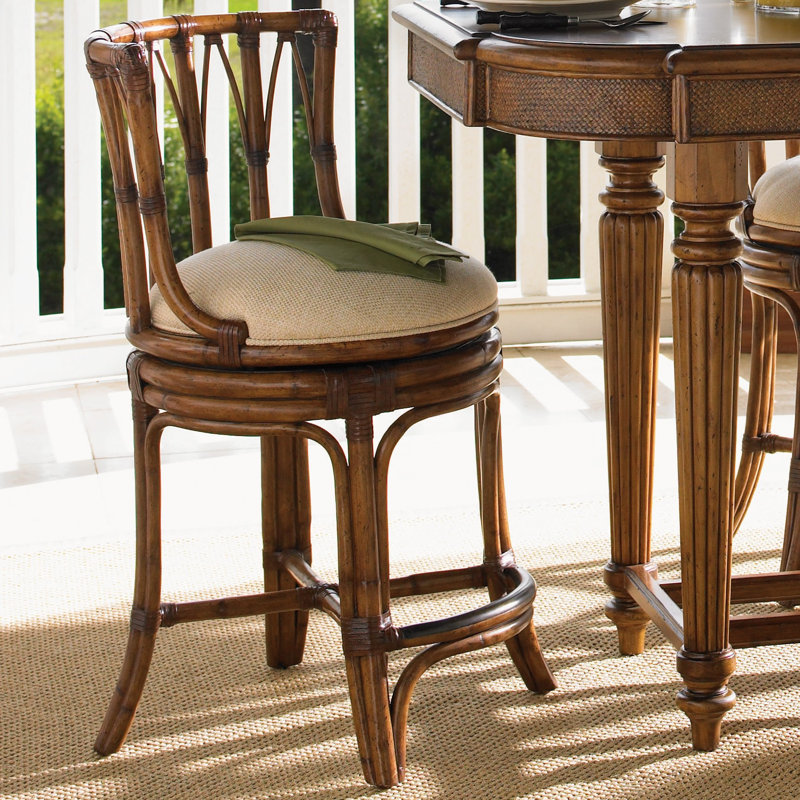 Island Estate Outdoor Swivel Bar Stool, 24"