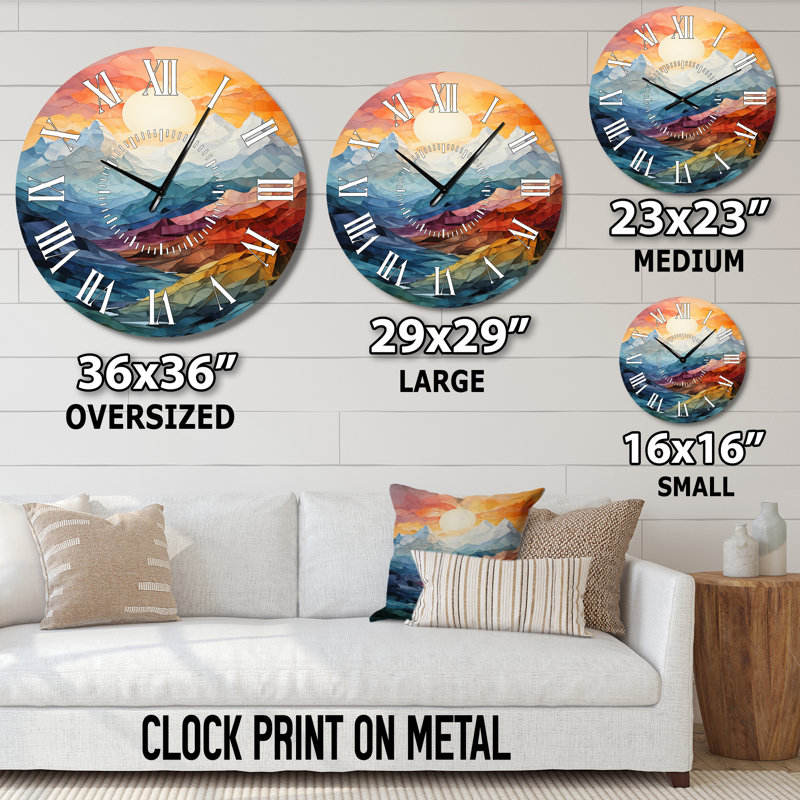 Horloge murale, Surdimensionné