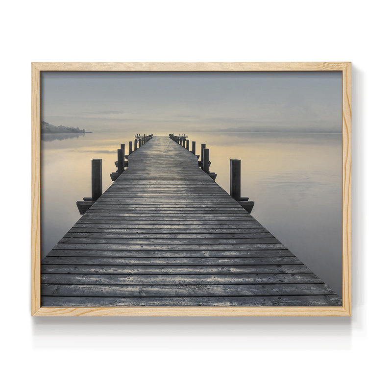 Sun Down -Framed Print - Restickable, H 8 po x l 10 po, Naturel