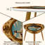 Ensemble de 2 tables basses gigognes Triangle