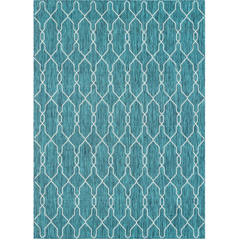 Outdoor Preen Area Rug Foliage Color, Rectangle 8' x 11'4"