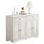 Buffet de 43,3 po avec buffet à 2 tiroirs en bois avec tablette réglable pour la cuisine et la salle à manger-1481421585