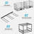 Heavy Duty Metal Garage Shelf With 2 Wire Baskets And Tool Rack, Rust-Resistant, Versatile DIY Installation, 15.74" D X 11.81" W X 11.81" H
