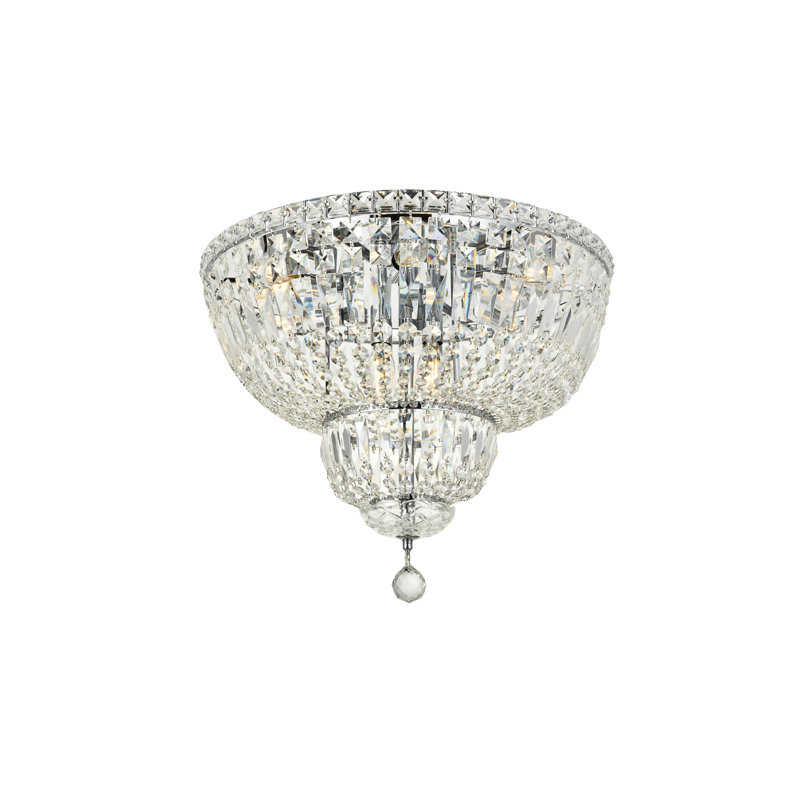 Stinnett Flush Mount, Chrome, Chrome / Royal Cut