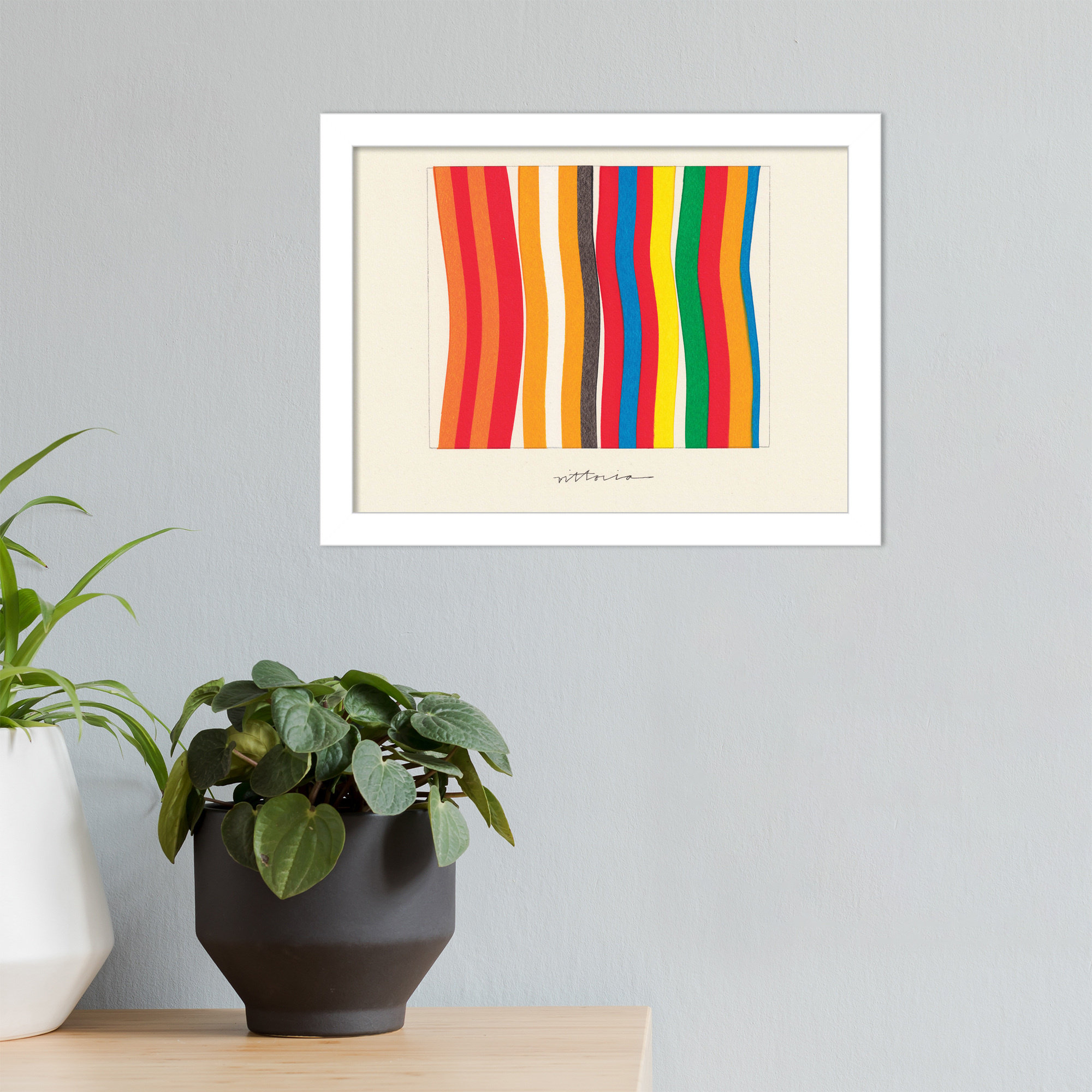 I'm Parallel To Myself by Amber Vittoria, White, 16" H x 21" W x 1" D