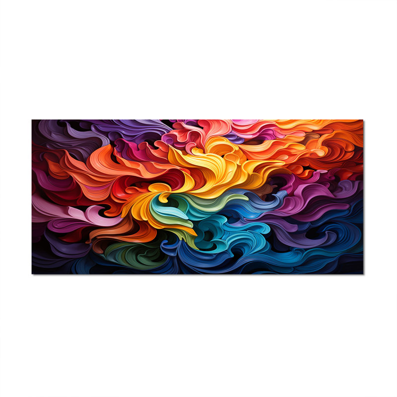 Opt Vibrant Illusions II On Canvas Print, Wrapped Canvas, 28" H x 60" W, No Frame
