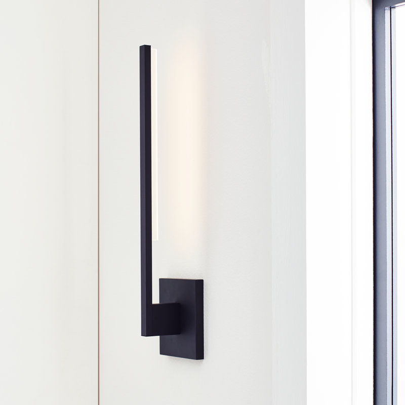Klee 1 - Light LED Armed Sconce, Nightshade Black
