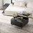 Lift up Coffee Table, Lift up Desktop Central Table, with Large Hidden Storage Room, Open Shelves-108654131