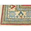 Tapis oriental rouge en laine noué à la main Nabeel