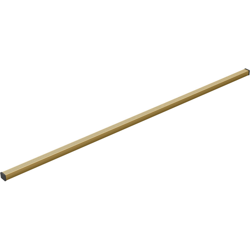 Linear Grid Shower Drain, Vibrant Brushed Moderne Brass