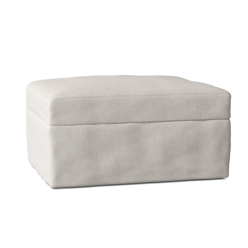 Hartig Upholstered Ottoman, Indy Cream Performance