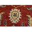 Tapis rouge en laine noué à la main de conception unique 8 pi 10 po x 12 pi 3 po