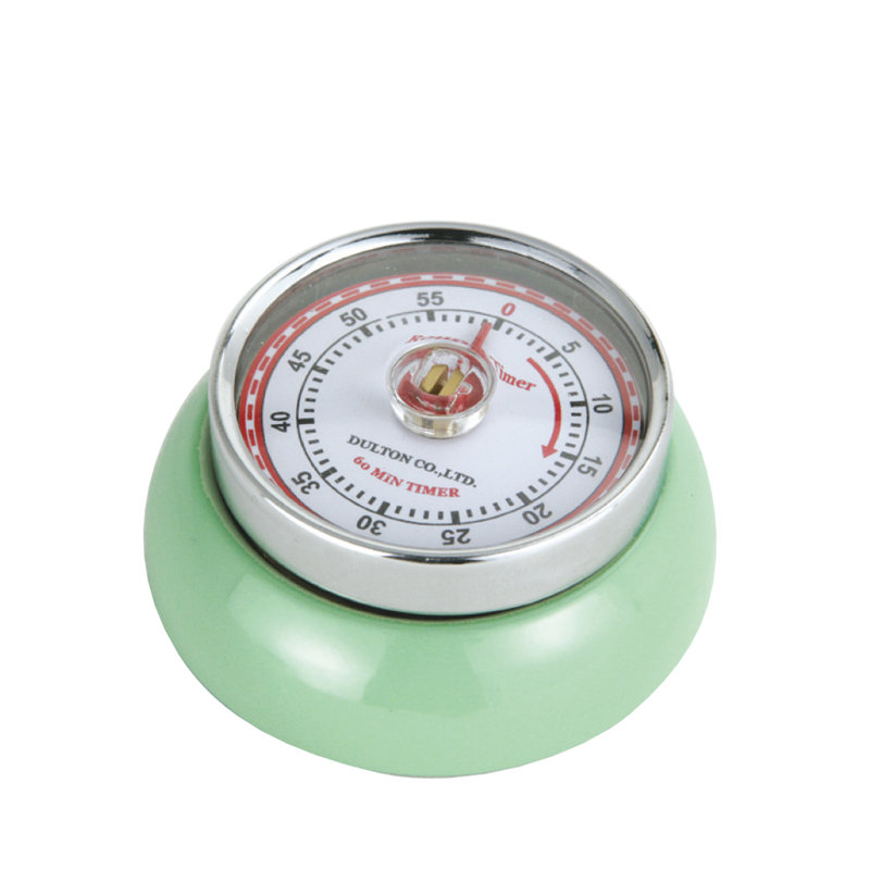 Zassenhaus Retro Kitchen Timer, Mint Green