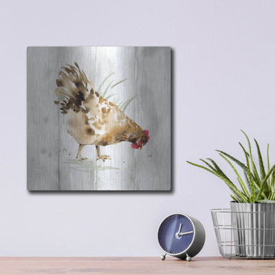 «Home To Roost 3 Barn Board» par Katrina Pete, art mural en métal