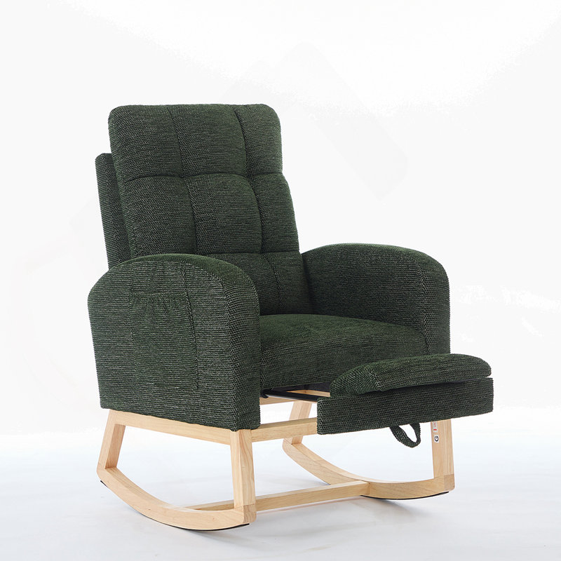 Chaise berçante Modern, Vert foncé