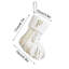 Décoration de Noël personnalisée avec bas de Noël brodé, chaussette de père Noël rayée suspendue, couleur F 6,7 po x 5,9 po x 3,9 po-130470433