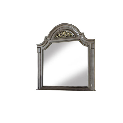 Miroir traditionnel l 47,4 po, gris