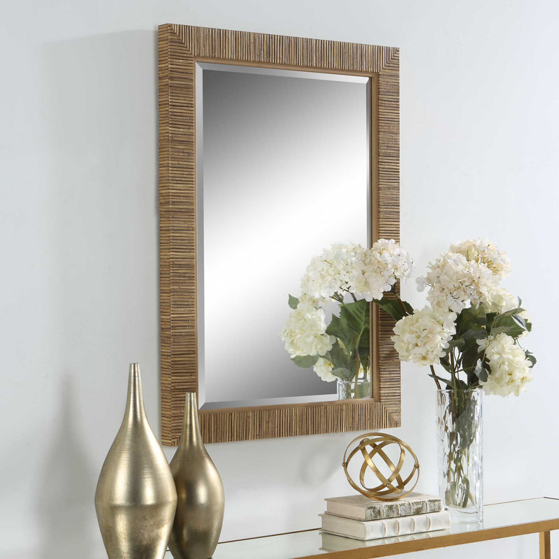 Miroir Hereen, 35 po x 25 po, Brun