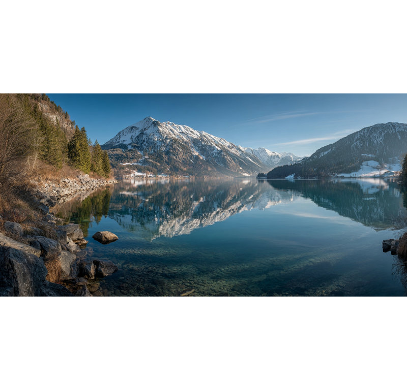 Art mural sur toile Alpine, H 24 po x l 48 po x P 1,5 po