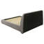 Lit plateforme tapissier très grand Taupe