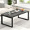 Table basse de salon moderne de 47 po Hulsté, gris
