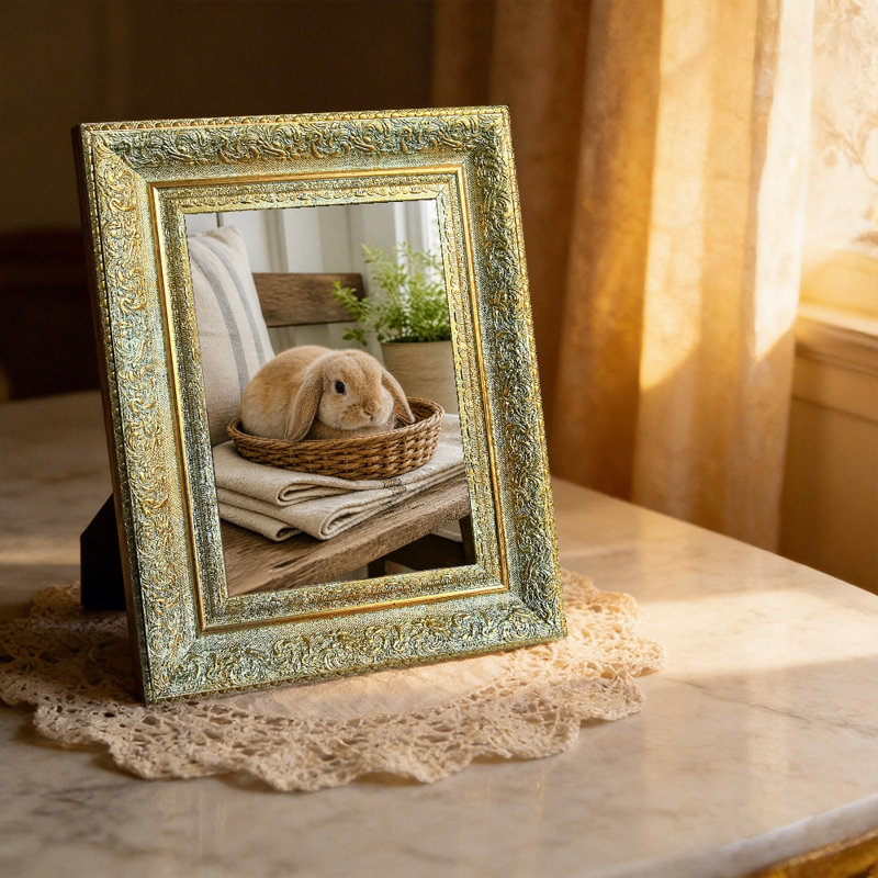 Cadre photo, Antique Gold, 3, 5" W x 7" H