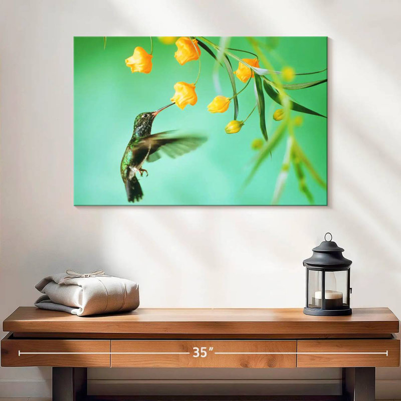 Thirsty Hummingbird, 16" H x 24" W