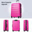 Valise Hardshell 2 pièces + valise à roulettes avec verrou TSA léger 20 po + 28 po