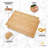 Jumblware Bamboo Cutting Board, Water-Resistant, Lightweight