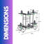 Augst Cart Metal Indoor Outdoor Plant Stand Organiser With 6 Tiers
