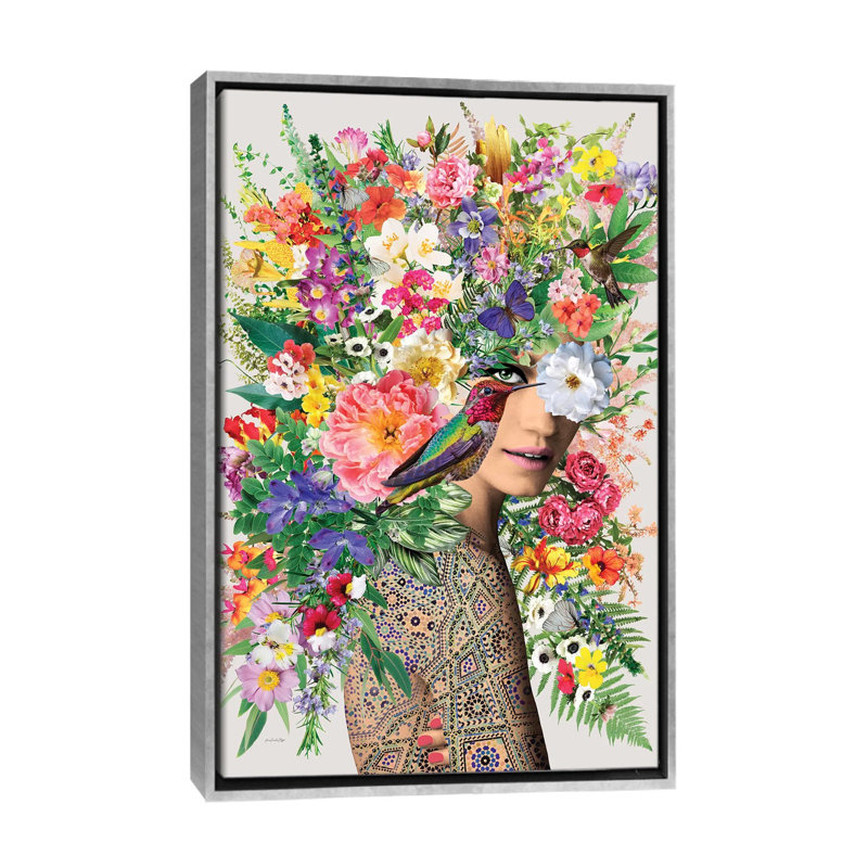« Antonella » par Ana Paula Hoppe-impression d’art graphique, Pas de tapis, H 40 po x l 26 po x P 1,5 po