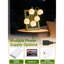 Lampe de chevet avec lampe de fleurs et lampes de table rétro Lily Of The Valley