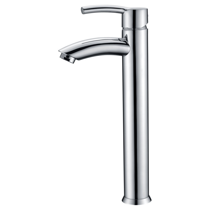 Single-Hole Single-handle Bathroom Faucet with Drain Assembly, Polished Chrome