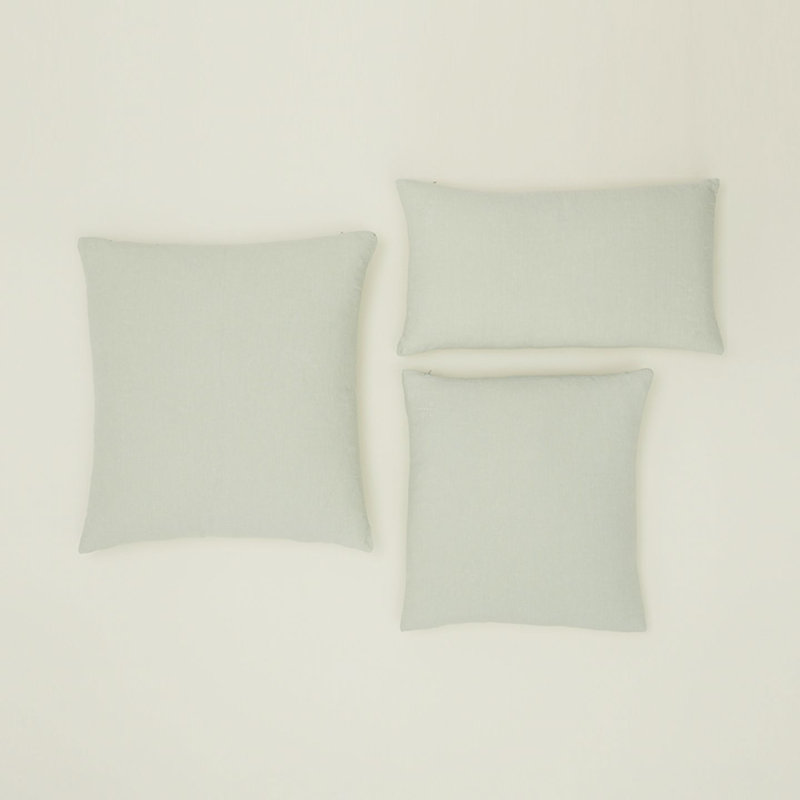 Coussin décoratif simple réversible, Sauge, Rectangle H 12 po x l 22 po